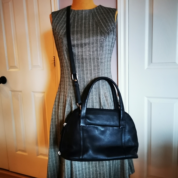 Derek Alexander Navy Blue Leather Bag - Picture 15 of 16